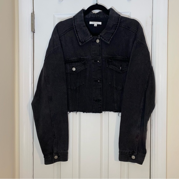 Pacsun Cropped Jean Jacket - M/L - Picture 1 of 3